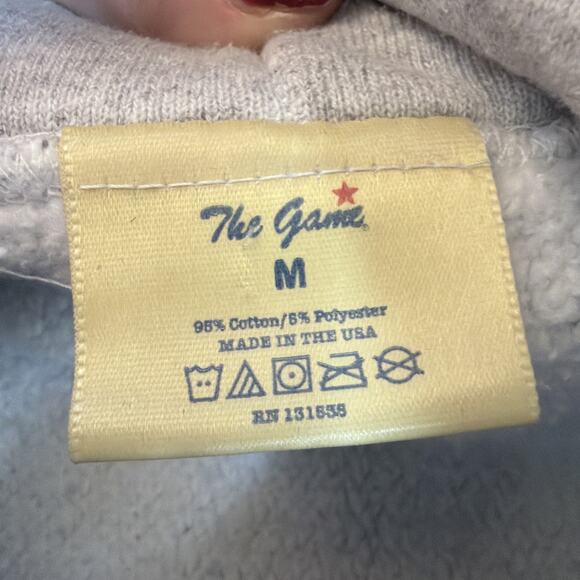 Vintage 90s The Game Dartmouth University USA Mens Hoodie Grey Medium Pullover - Picture 6 of 9
